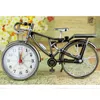 テーブルの目覚まし時計の自転車の形の時計家庭の創造的なレトロなアラビア数字の目覚まし時計の配置家の装飾用品ギフトDH0733