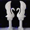 2 uds cisne blanco boda columna romana fiesta área de bienvenida decoración Photo Booth Props Pilar suministros envío gratis