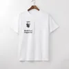 メンズスタイリスト Tシャツ Bla Tシャツブラックブルーメンズファッションスタイリストレタープリント Tシャツ夏高品質半袖 S-XXL