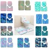 Fish Scale Printed Bath Mats 3pcs/set Anti-slip Bathroom Floor Mats Toilet Cover Rug Bathroom Carpets Mat GGA2232