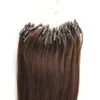 Хорошее качество Micro Ring Double Hair Нарисованные Virgin бразильский Remy волос прямой волны 300G Human Micro Loop выдвижения волос