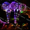 LED lampeggiante Balloon Bobo Ball Line con Stick Wave 3m String Light Up per Natale Halloween Wedding Birthday Decoration DHL