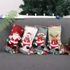 Christmas Snowman Stocking Merry Christmas Gift Stocking Christmas Tree Hanging Decorations Kids Xmas Candy Gifts Socks