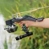 고품질 스테인레스 스틸 레이저 slingshot 물고기 slingshot 야외 낚시 낚시 낚시 사냥 다트