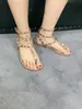 Zapatos Mujer Rivet Beach Thong Sandal Summer Shoes Shoes Speens Studded Flat Gladiator Sandals Spiked Flip Flops Plus Size #9025249G