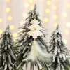 Árvore de Natal de prata Pentagram do ouro pena pendente de decorações do Natal estrela de cinco pontas Feather Ornamento de suspensão JK1910