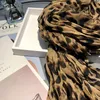 luxury-autumn winter new leopard tassel wrinkles casual wild ladies scarf classic print pattern cotton creasing Scarf big size 200cm * 140cm