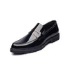 Jugend-Herren-Loafer, italienisches Leder, spitze Zehenpartie, Hochzeits-Mann-Kleiderschuhe, britischer Trend, Luxus-Designer, lässig, wild, formelle Herren-Business-Schuhe