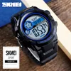 SKMEI Mannen Sport Watch Digital 2 Time Wekker Horloges Waterdichte LED Sport Digitale Horloge Relogios Masculino 1387