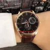 4 Style Master Ultra Thin Reserve de Marche Power Reserve Automatik Herrenuhr Q1482401 Roségold Silber Zifferblatt Lederarmband Herrenuhren