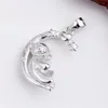 Monkey Pendant Nice Gift 925 Sterling Silver Pearl Resultat utan Stone DIY Semi Mountings 5 ​​stycken