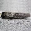 kinky curly micro loop mänskliga hårförlängningar 100 remy mänskliga förlängningar 100g ring länkar mänskligt hår silver grå8729826