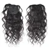 Online shopping black hair weave ponytail wand curly human hair curly pony drawstring easy free parting hairstyle