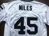 Boobie Miles #45 Perm Friday Night Lights Movie voetbalshirt All-gestikte witte S-3XL hoge kwaliteit gratis verzending