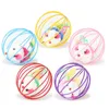 Cat Toy Metal Ball Cage With Plush Mouse Inside Pet Scratching Toy Pets Fur Mouse Ball Cat Toy Pet Supplies