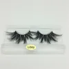 Long Dramatic 3D Mink Eyelash 5D 25mm Long Thick Mink Lashes Handmade False Eyelash With Tray No Box Makeup LD Series Custom Private Logo