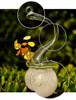 クリエイティブスノーマンDIY表現フラワー植物ガラスガラスぶら下がってたくさんの花瓶