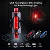 Bicicleta Bicicleta Luz LED LED LUDE TAÇA TAÇA USB TAVIL TAVELA AVISO DE AVISO CICLAMENTO Luz portátil Luz super Bright5821593