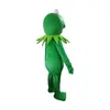 2019 Costume de mascotte de grenouille Kermit de haute qualité livraison gratuite dessin animé d'halloween pour la robe amusante de fête d'anniversaire