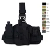 Outdoor Tactical leg Holster Sports Assault Combat Camouflage BAG Molle Pack Nylon Fabric Quick Release Camo NO17-202