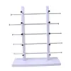 5-Layer Sunglasses Eyeglasses Display Wooden Frame Rack Stand Holder Organizer Earing Jewelry Packaging -White2558