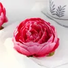 10 cm konstgjorda blommor för bröllopsdekorationer Silk Peony Flower Heads Party Decoration Flower Wall Wedding Backdrop White Peony