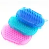 Massagem suave de silicone esfrega luvas para peeling Body Bath Brush Exfoliating luvas de luvas para o escova do corpo do banho