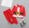 Baby xmas herfst pyjama's katoen gestreepte t-shirt broek pakken eland print kleding sets kerst payamas nachtkleding nachtkleding outfits AYP6403