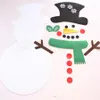DIYフェルトクリスマス雪だるまのぶら下がっている飾り贈り物の新年ドアの壁掛けクリスマスキッズアクセサリーRRA2080