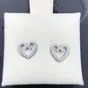 925 Sterling Silver Heart Swirl Stud Boucles D'oreilles Femmes Bijoux De Noce Avec Boîte D'origine Pour Pandora CZ Diamant Petite Amie Cadeau Amour Boucles D'oreilles