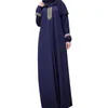 Puimentiua 5XL Sonbahar Vintage Uzun Elbise Kadınlar Uzun Kollu ETİK Nakış Abaya Jilbab Müslüman Elbise Rahat Vestido Artı Boyutu