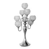 Creative European Luxo H69cm Casamento Cristal Tabela Central de Cristal Candlestick 7 Cabeças Titular de Vela Decoração de Casamento Banquete Adereços