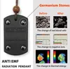 Modne skały wulkaniczne Naszyjnik wisior przeciw EMF Promieniowanie ochrona energii energii skalarne kwantowe bio nauk negatywnych jony biżuterii 2226Q