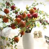 artificial fruit tree branches artificial pomegranate fruit branch berry simulation flower home decoration wedding fake flower EEA407