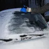 새로운 4 색 자동차 앞 유리 얼음 스크레이퍼 도구 콘 모양의 야외 둥근 깔때기 자동차 청소 눈 얼음 스크레이퍼 키트 제거