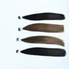 Double Drawn Indian Human Hair Silk Straight Nano Ring Hair Extensions 1G Strand 200g Lot 16 '' 18 '' 20 '22' Toppkvalitet, Gratis frakt