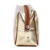 Sac à cosmétiques pour femmes, sac de maquillage en or rose, sac à main de maquillage à fermeture éclair, organisateur, pochettes de rangement, lavage de toilette, boîte de beauté 236g