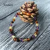 9 Kolor Baby Amber Bransoletka / Naszyjnik Naturalny Amethyst Gems Dorosłych Dziecko Ząbkowanie Naszyjnik Baltic Amber Biżuteria Hurtownie