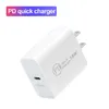 USB C Wall Charger 18W Power Delivery PD Quick Chargers Adapter TYPE C Plug Fast Charging for iPhone X 11 12 13 Pro max without Box