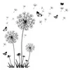 1 PCS Butterfly Flying in Dandelion Bedroom Living Room Decoration Stickers PVC Wall Stickers Home Decor Backdrop7152943