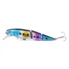 HENGJIA 13 renkler Çoklu Mafsallı Minnow Balıkçılık Lure Sert Bass Bait Swimbait İçin BassTrout 10.5cm 14g Ücretsiz gönderim