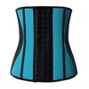 9 Stks Staal Boned Women Contrast Underbust Latex Mesh Ademend Sport Gordel Taille Trainer Corsetten Zandloper Body Shaper Taille Riem S-3XL