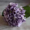 Artificiell hortensia blomma huvud silke blommor DIY äkta touch hortenseas för bröllop centerpieces hemfest dekorativa