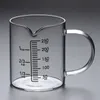 Measuring Tools Food Grade Borosilicate Glass Measurings Cups Pot Kettle Kitchen Accessories with lid Milk Clear Cup Cook Scale