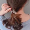 Nouveau Transparent nouvelle ligne téléphonique cordes à cheveux filles Blingbling bandes de cheveux élastiques enfant élastique pour queue de cheval cravate gomme accessoire de cheveux