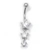 YYJFF D0614 (1 kleur) heldere buikring mooie sterrenstijl met piercing body sieraden navel