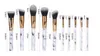 10pcs/set Marble Makeup Brushes Blush Powder Eyebrow Eyeliner Highlight Concealer Contour Foundation Make Up Brush Set 2019