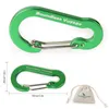 Acessórios para escalada ao ar livre de viagem sem limites Carabiners ligas de alumínio QuickDraws Mountainering Buckle Camping Hook7341388