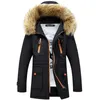 High Quality Thickening Parkas Men 2019 Winter Jacket Men's Coats Male Outerwear Fur Collar Casual Long Cotton Wadded men Hooded Coat