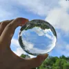 Clear Lens Ball Pography Prop Crystal Ball 80mm K9 Crystal Glass Decor Globe Meditation Healing Magic Feng shui Sphere1568347